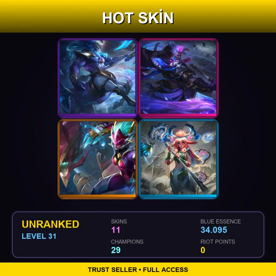 EUW | Lv31 | Unranked | 11 Skin | 29 Champ — Edg Zoe