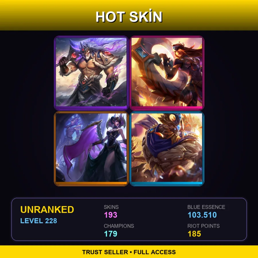 EUW | Lv228 | Unranked | 193 Skin | 179 Champ — Cosmic Charger Hecarim