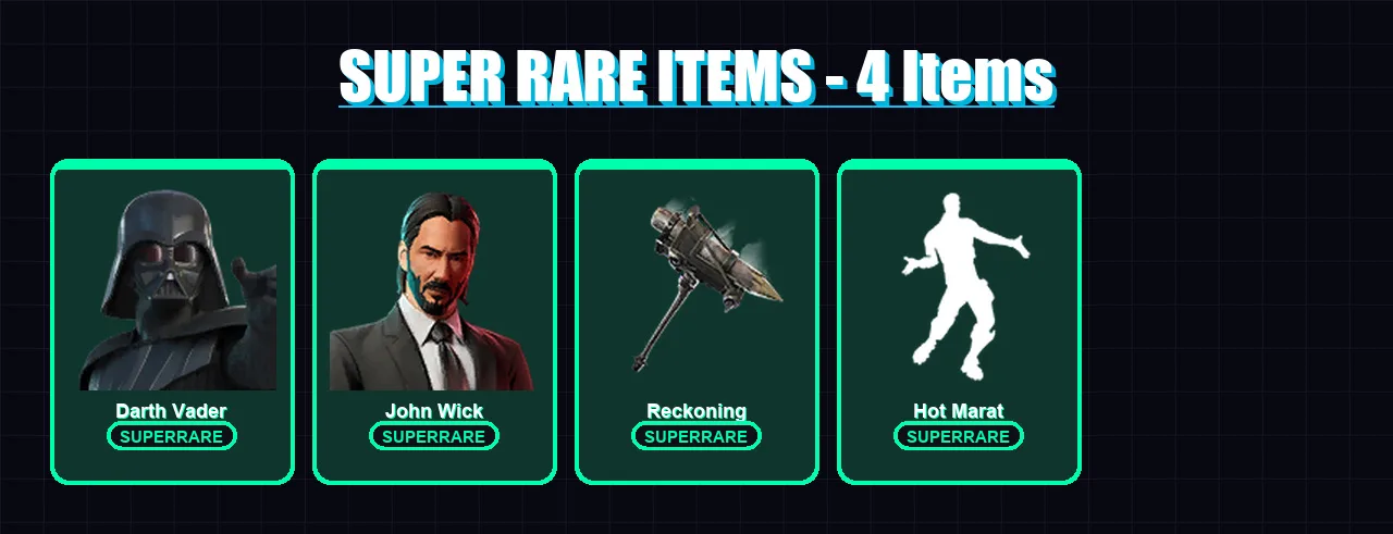[PC/PSN] | Darth Vader | John Wick | Frostbite | Sentinel | Frozen Love Ranger | 74 skin | 57 pickaxe | 91 emote | 54 glider | Lv564