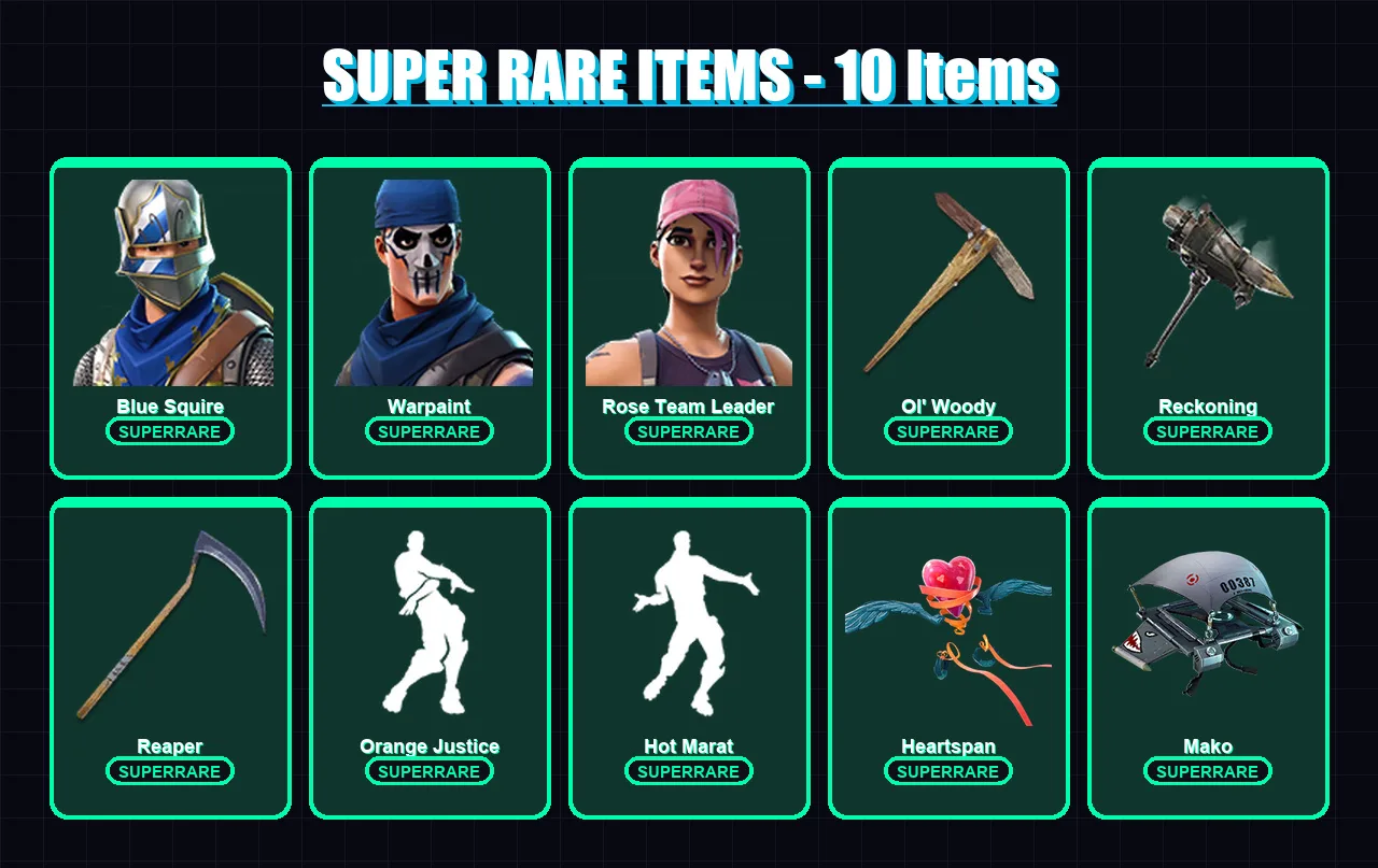 [PC/PSN] | Blue Squire | Warpaint | Rose Team Leader | The Scientist | Sentinel | 76 skin | 71 pickaxe | 91 emote | 78 glider | Lv1043