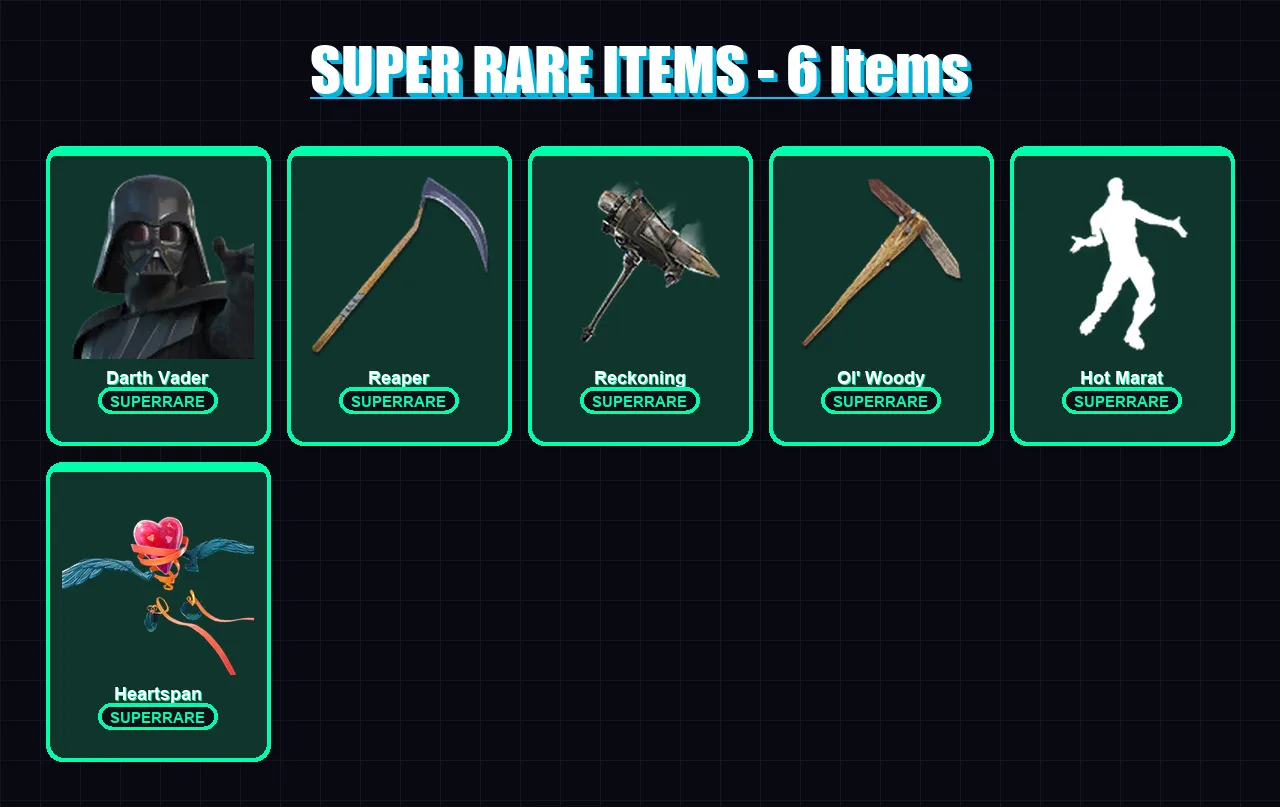 [PC/PSN] | Darth Vader | Fusion | Optimus Prime | Hybrid | Malik | 185 skin | 177 pickaxe | 146 emote | 172 glider | Lv2979