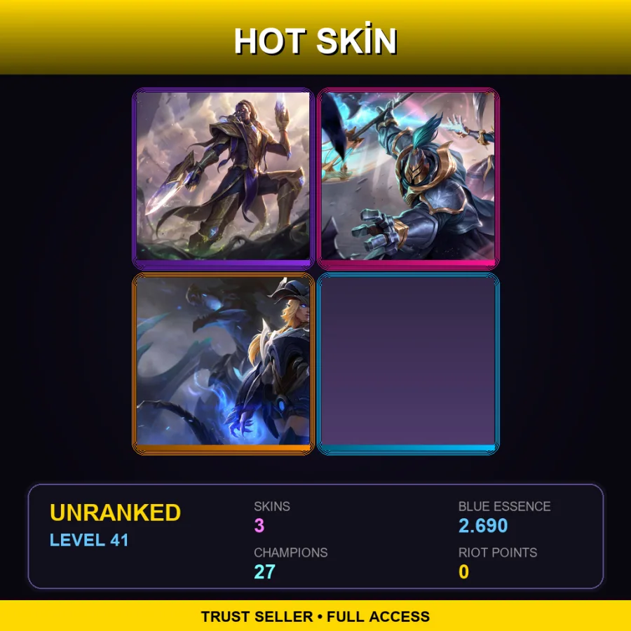 EUNE | Lv41 | Unranked | 3 Skin | 27 Champ