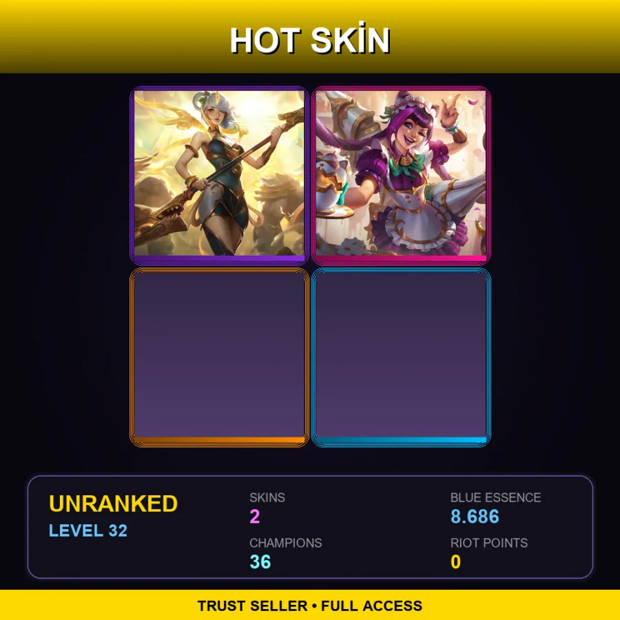 TR | Lv32 | Unranked | 2 Skin | 36 Champ