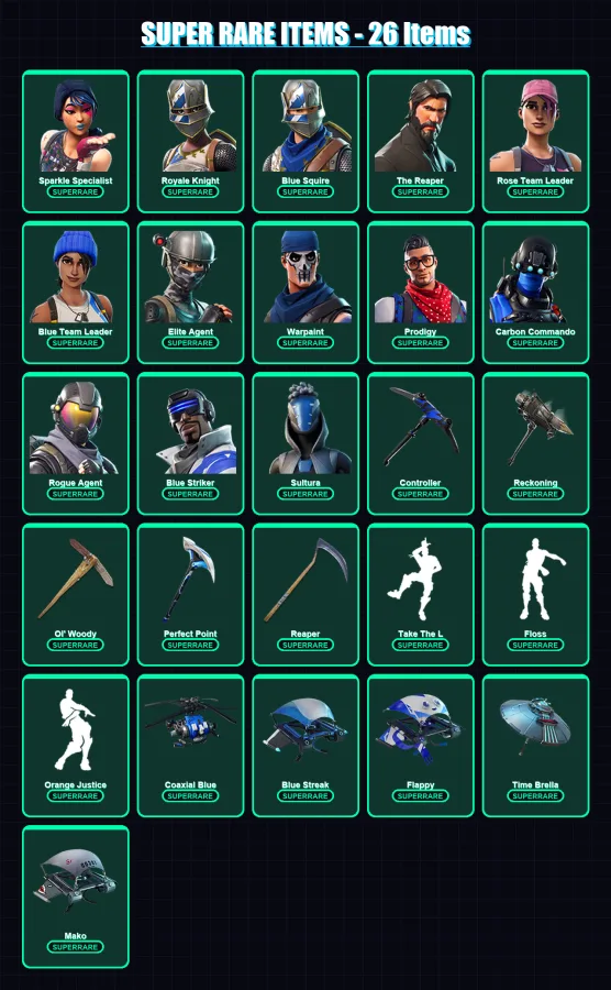 [PS4/PS5/XBOX/PC] | Sparkle Specialist | Royale Knight | Blue Squire | 115 skin | Lv1034