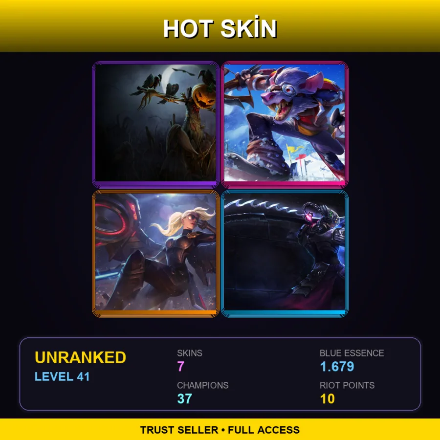 RU | Lv41 | Unranked | 7 Skin | 37 Champ