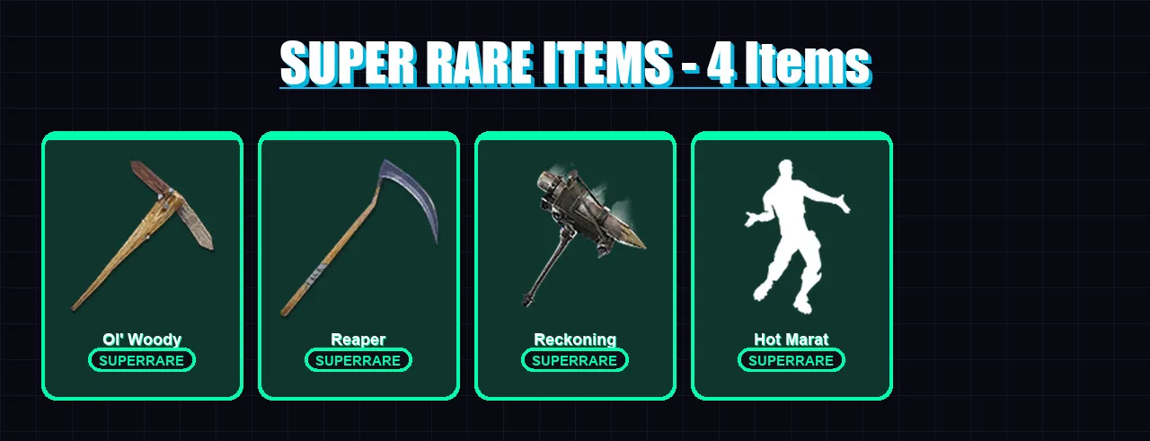 [PC/XBOX/PSN] | Ultima Knight | Fade | Sorana | Lynx | Krampus | 108 skin | 103 pickaxe | 114 emote | 81 glider | Lv1553