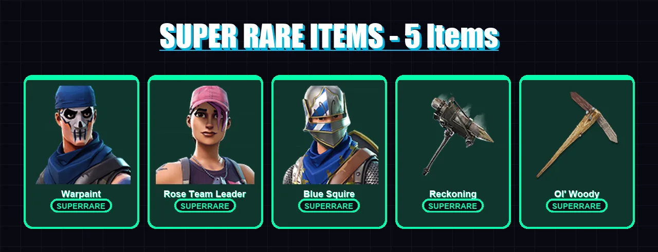 [PC/PSN] | Warpaint | Rose Team Leader | Blue Squire | Calamity | Zenith | 21 skin | 20 pickaxe | 32 emote | 23 glider | Lv300