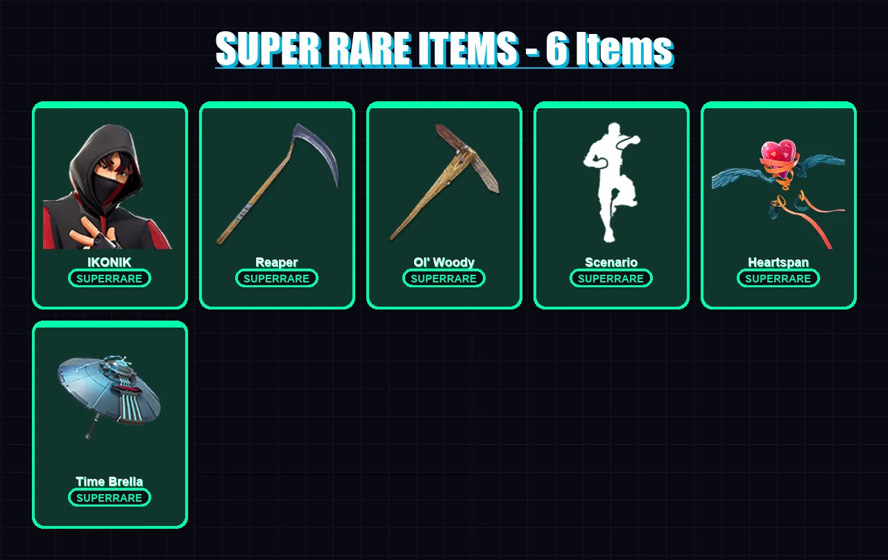 [PC] | IKONIK | Fade | Singularity | Zenith | Catalyst | 128 skin | 128 pickaxe | 138 emote | 115 glider | Lv1690