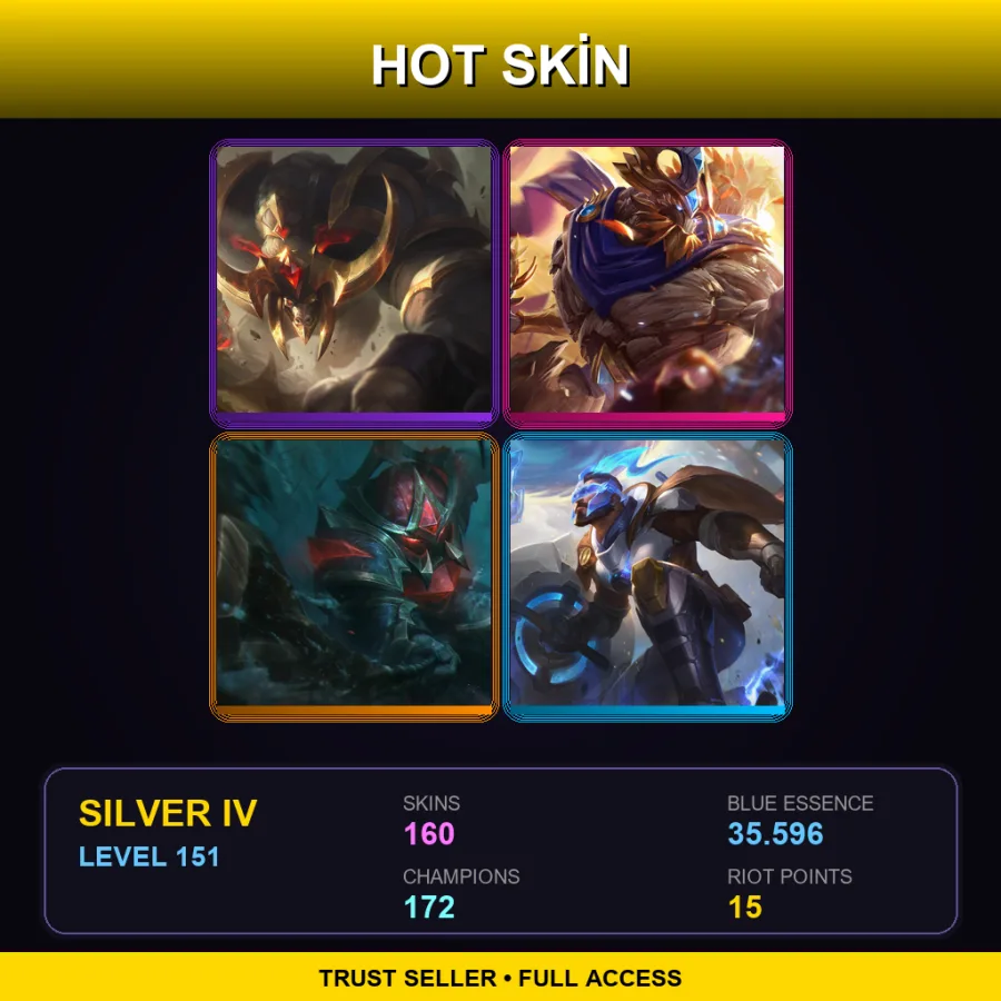 VN | Lv151 | Silver IV | 160 Skin | 172 Champ