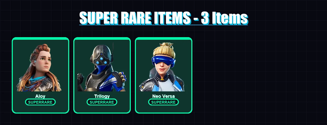 [SWITCH/XBOX/PSN/PC] | Aloy | Trilogy | Neo Versa | Raz | Joey | 56 skin | 62 pickaxe | 42 emote | 58 glider | Lv669