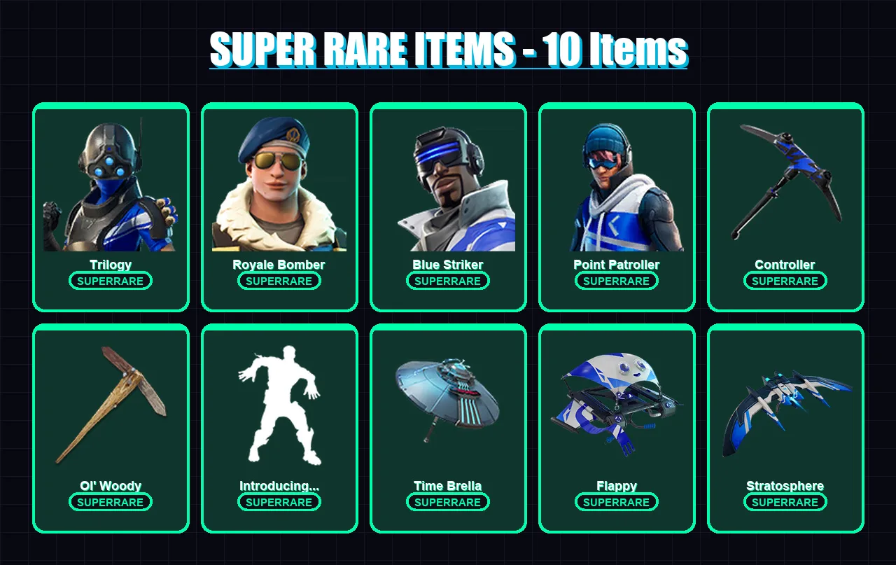 [PS4/PS5/XBOX/PC] | Trilogy | Royale Bomber | Blue Striker | 102 skin | Lv2158