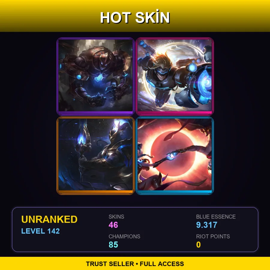 LAS | Lv142 | Unranked | 46 Skin | 85 Champ — Silverfang Akali
