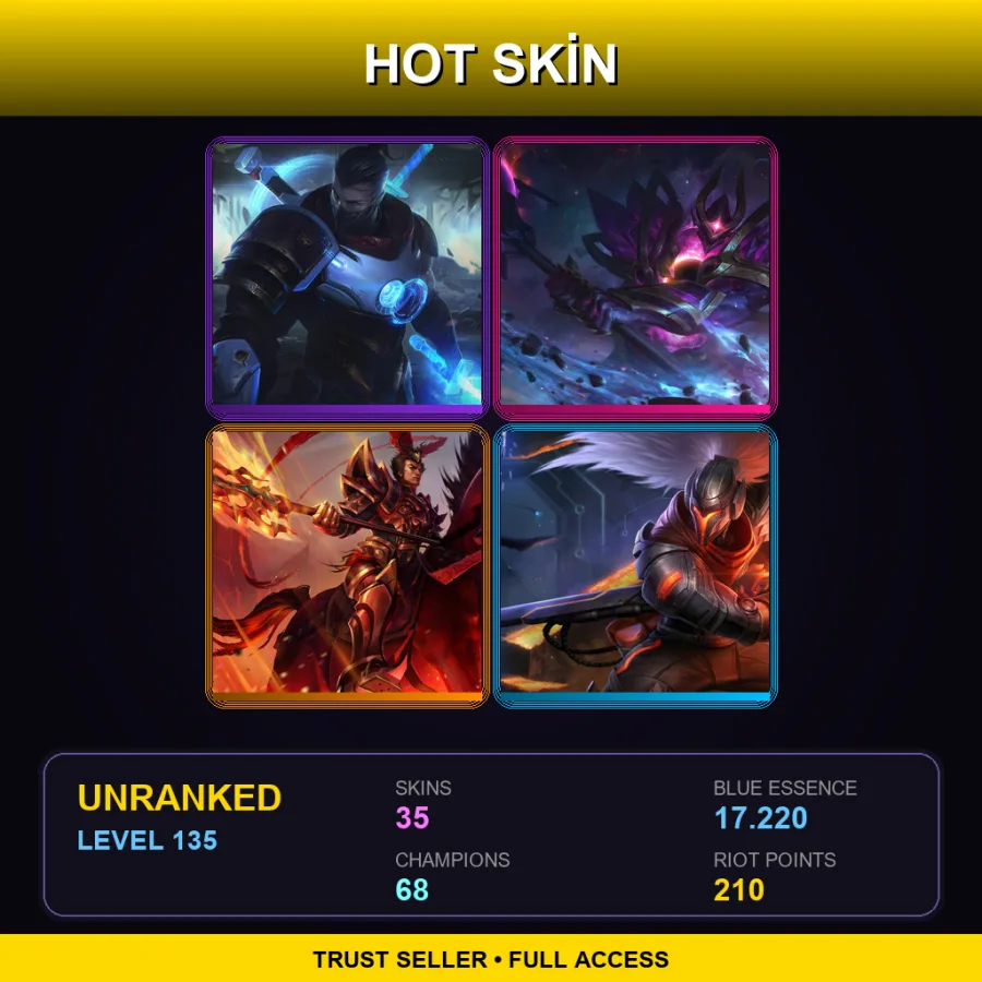 BR | Lv135 | Unranked | 35 Skin | 68 Champ