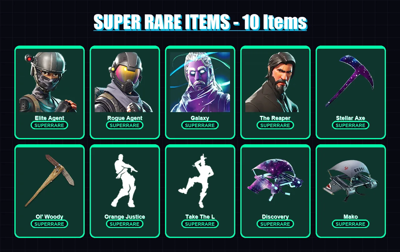 [PC/PSN] | Elite Agent | Rogue Agent | Galaxy | The Reaper | Omen | 15 skin | 10 pickaxe | 16 emote | 15 glider | Lv219 — Fortnite account