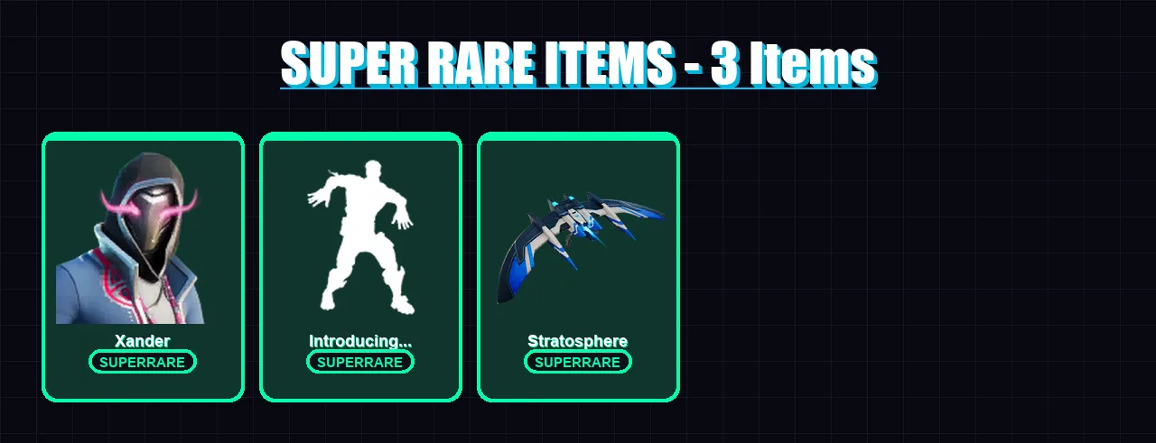 [PC/XBOX] | Xander | Predator | Eternal Knight | Fade | Mandalorian | 43 skin | 96 pickaxe | 64 emote | 88 glider | Lv1222