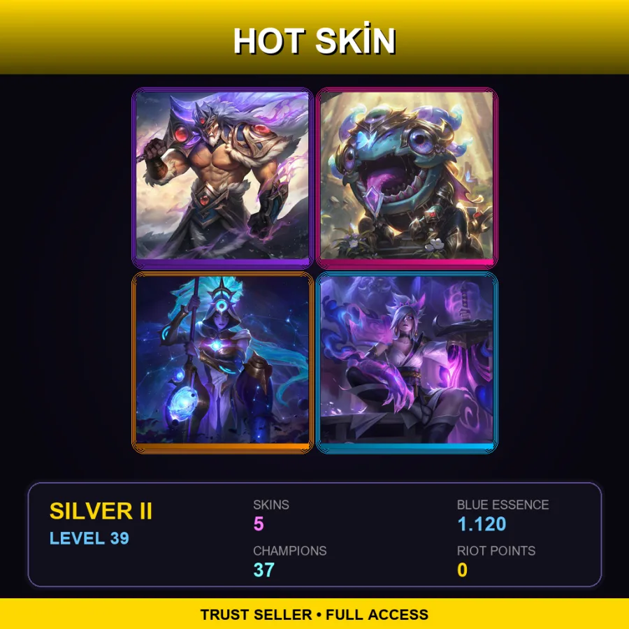 TR | Lv39 | Silver II | 5 Skin | 37 Champ