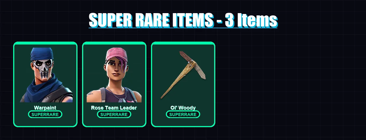 [PC/XBOX/PSN] | Warpaint | Rose Team Leader | The Scientist | The Foundation | Mandalorian | 93 skin | 82 pickaxe | 118 emote | 76 glider | Lv1130