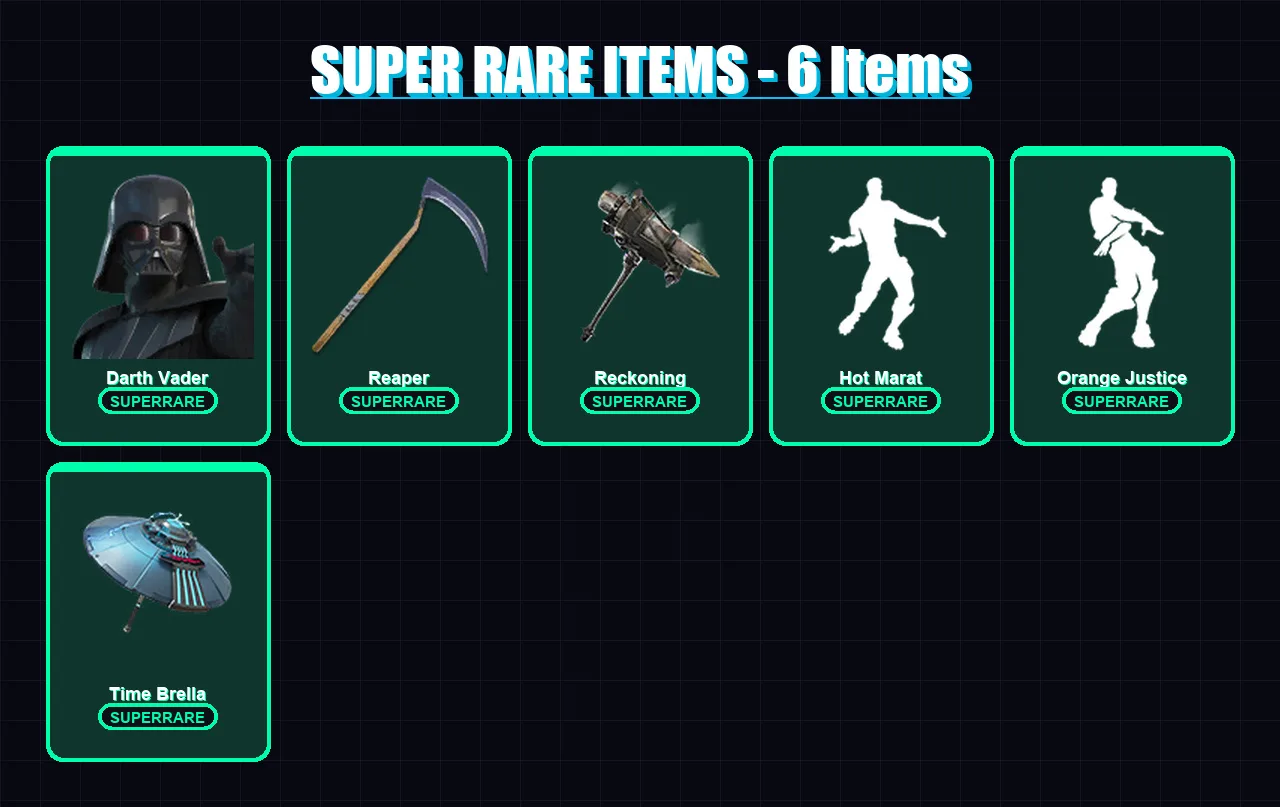 [PS4/PS5/XBOX/PC] | Darth Vader | Enforcer | Dire | Drift | Omegarok | 98 skin | 121 pickaxe | 104 emote | 135 glider | Lv1971