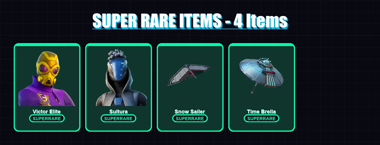 [PC/XBOX] | Victor Elite | Sultura | Ronin | Joey | Joltara | 78 skin | 130 pickaxe | 105 emote | 112 glider | Lv2011 — Fortnite account
