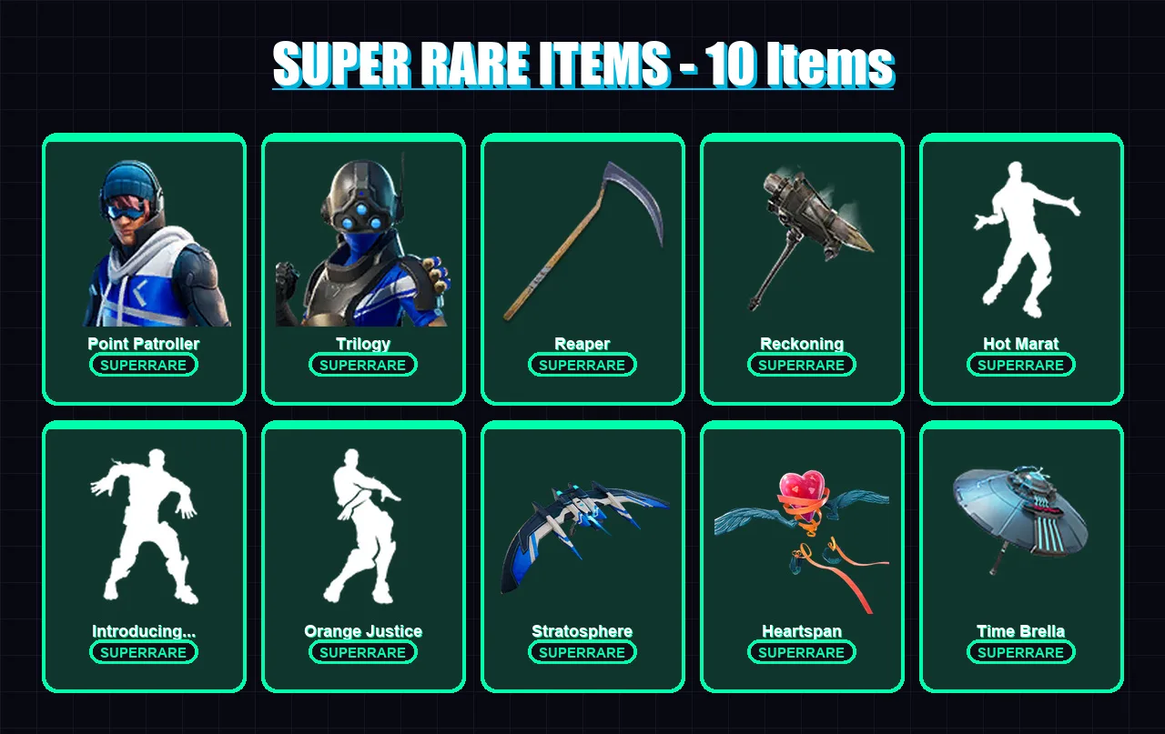 [PC/XBOX] | Point Patroller | Trilogy | Calamity | Catalyst | Sentinel | 128 skin | 112 pickaxe | 105 emote | 98 glider | Lv1346 — Fortnite account