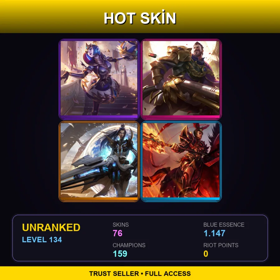 SG | Lv134 | Unranked | 76 Skin | 159 Champ — Fright Night Pyke