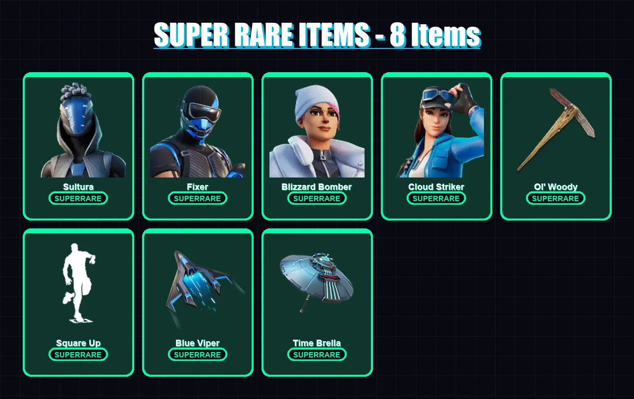 [PS4/PS5/PC] | Sultura | Fixer | Blizzard Bomber | Cloud Striker | Optimus Prime | 134 skin | 163 pickaxe | 115 emote | 116 glider | Lv1528 — Fortnite account