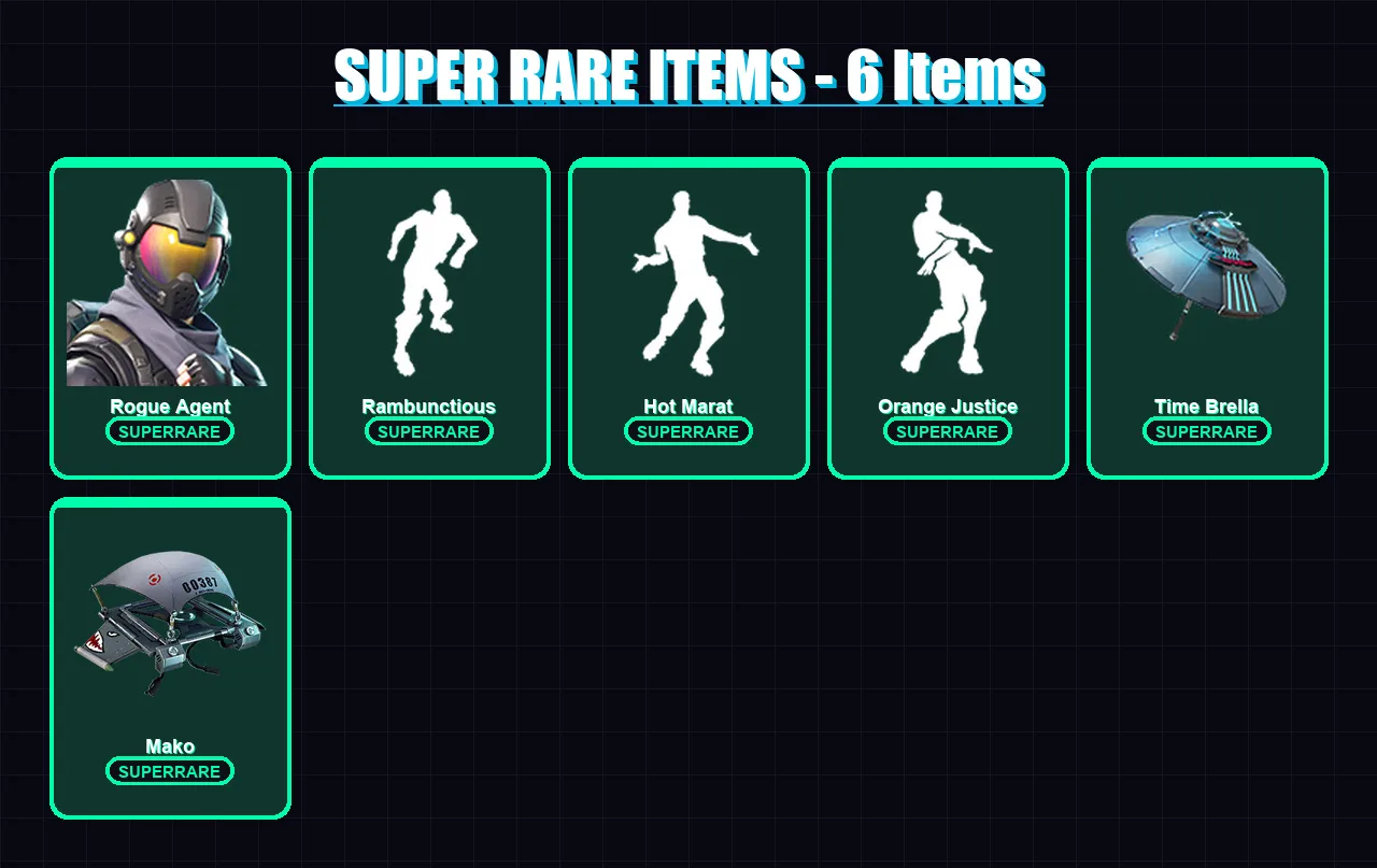 [PC/XBOX/PSN] | Rogue Agent | The Visitor | Carbide | Valor | Omega | 9 skin | 16 pickaxe | 27 emote | 23 glider | Lv532