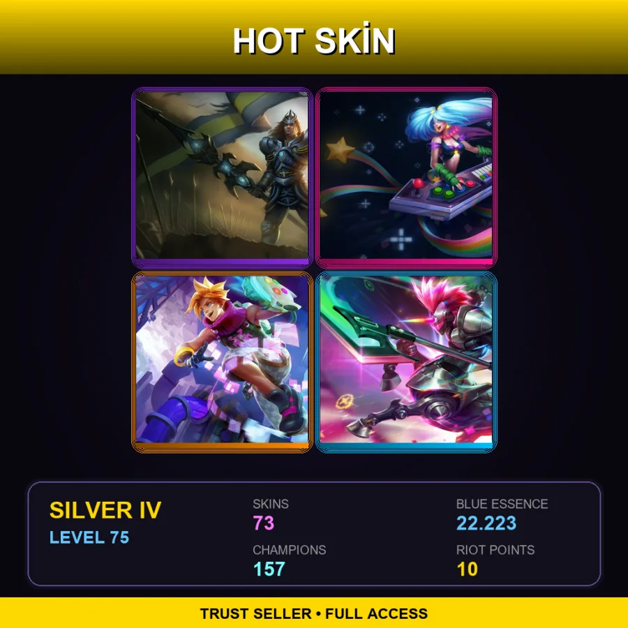 TW | Lv75 | Silver IV | 73 Skin | 157 Champ — Winter Wonder Lulu