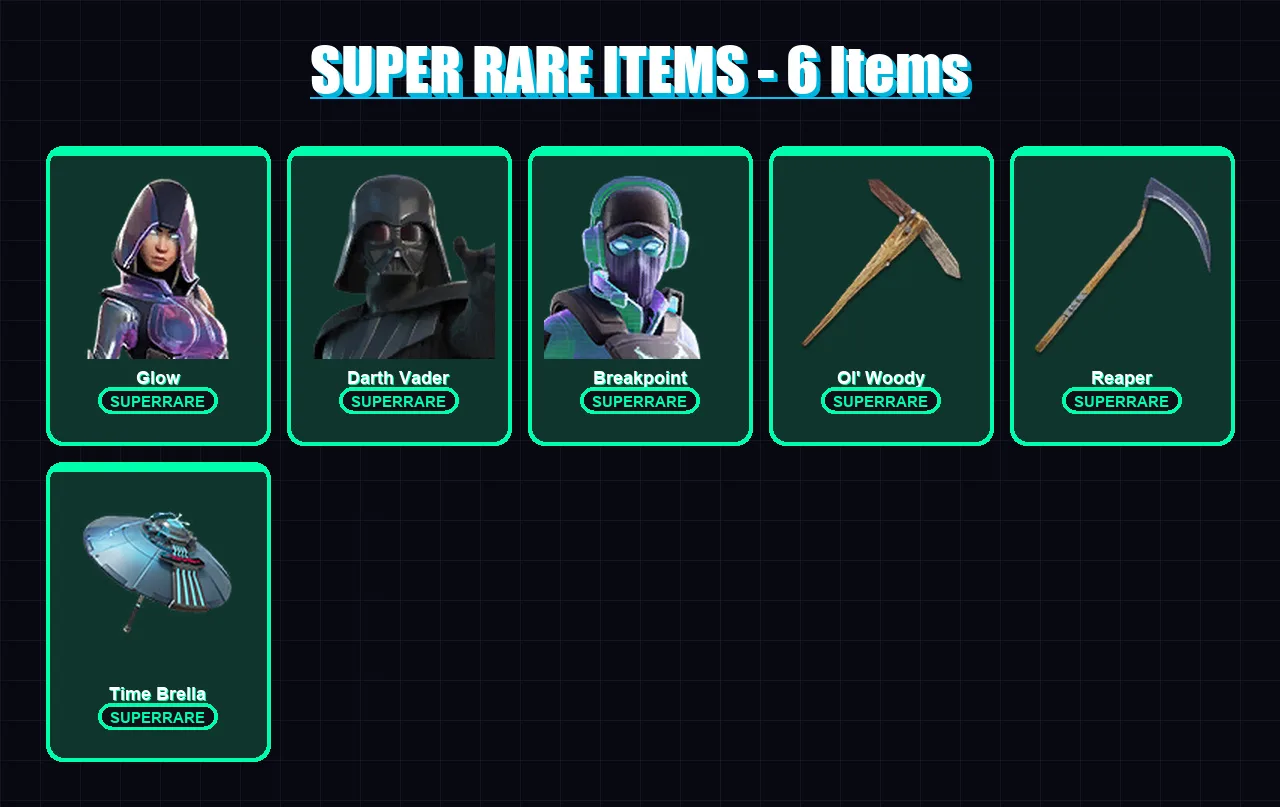 [PS4/PS5/PC] | Glow | Darth Vader | Breakpoint | Malik | Fade | 188 skin | 219 pickaxe | 184 emote | 166 glider | Lv2214 — Fortnite account