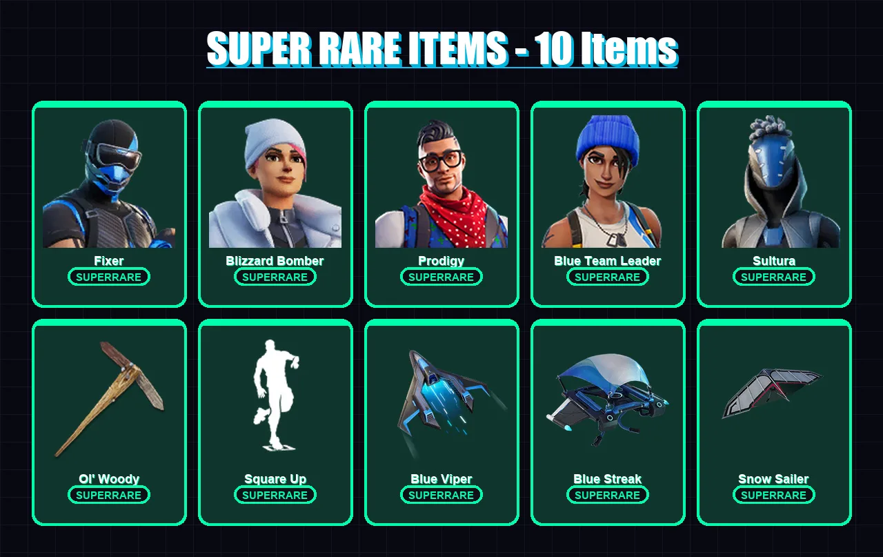 [PS4/PS5/XBOX/PC] | Fixer | Blizzard Bomber | Prodigy | Blue Team Leader | Sultura | 13 skin | 33 pickaxe | 28 emote | 22 glider | Lv479 — Fortnite account