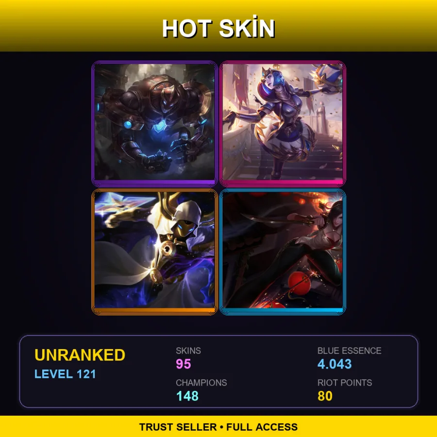 EUNE | Lv121 | Unranked | 95 Skin | 148 Champ — Dragonmancer Kassadin