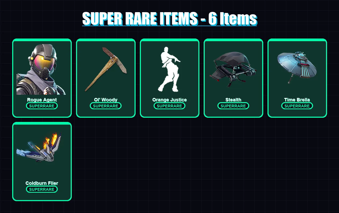 [PS4/PS5/PC] | Rogue Agent | Son Goku | Hades | Omegarok | Spectra Knight | 182 skin | 222 pickaxe | 188 emote | 120 glider | Lv1901