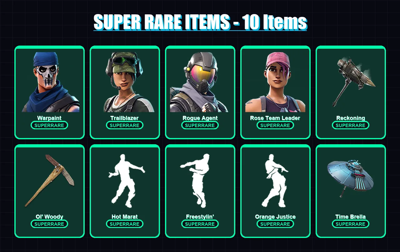 [PC/XBOX/PSN] | Warpaint | Trailblazer | Rogue Agent | Rose Team Leader | Lynx | 51 skin | 52 pickaxe | 56 emote | 53 glider | Lv875