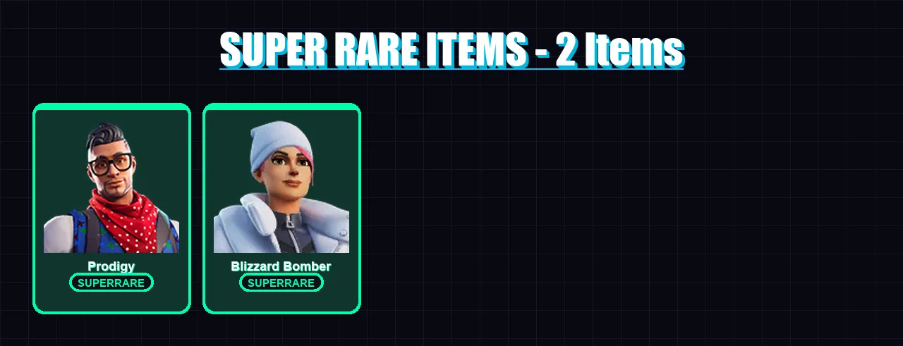 [PC/XBOX] | Prodigy | Blizzard Bomber | Felina | Jade | Daigo | 20 skin | 67 pickaxe | 33 emote | 56 glider | Lv717