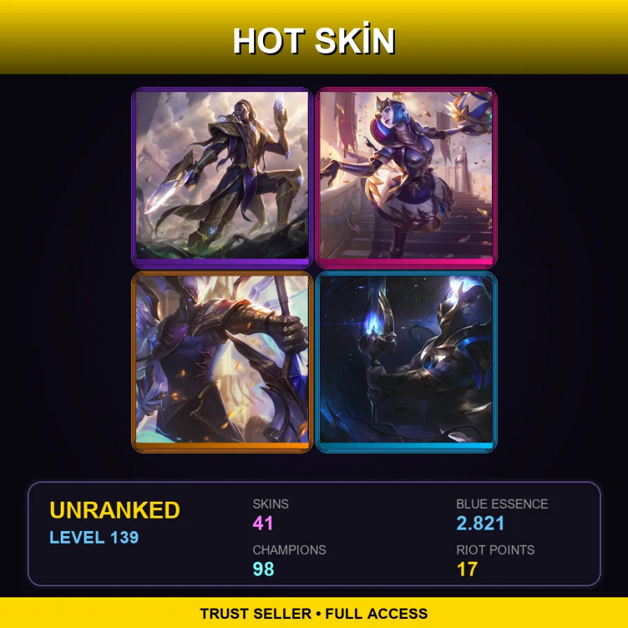 BR | Lv139 | Unranked | 41 Skin | 98 Champ