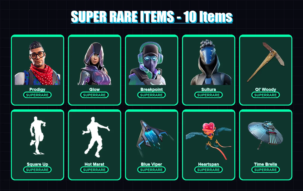 [PC/XBOX/PSN] | Prodigy | Glow | Breakpoint | Sultura | Son Gohan | 188 skin | 205 pickaxe | 157 emote | 173 glider | Lv2328 — Fortnite account