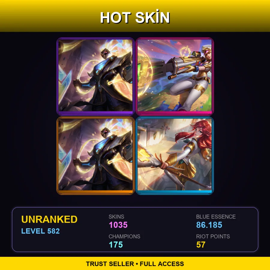 EUW | Lv582 | Unranked | 1035 Skin | 175 Champ — Shurima Desert Zilean