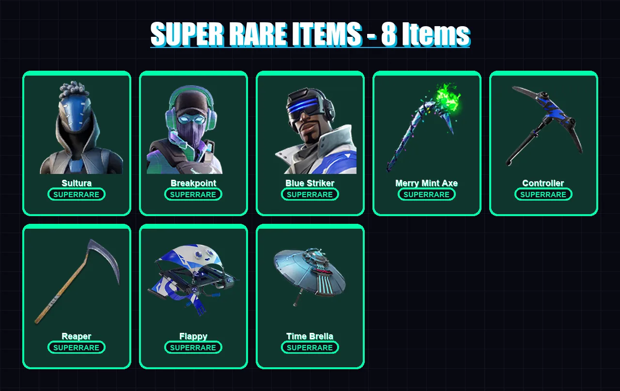 [PS4/PS5/XBOX/PC] | Sultura | Breakpoint | Blue Striker | Zenith | Luxe | 219 skin | 237 pickaxe | 194 emote | 192 glider | Lv2823