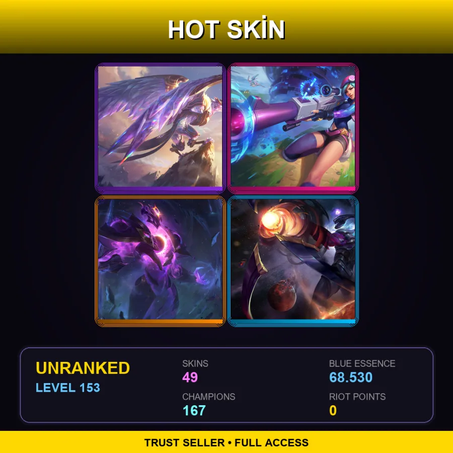 VN | Lv153 | Unranked | 49 Skin | 167 Champ — Star Nemesis Fiddlesticks