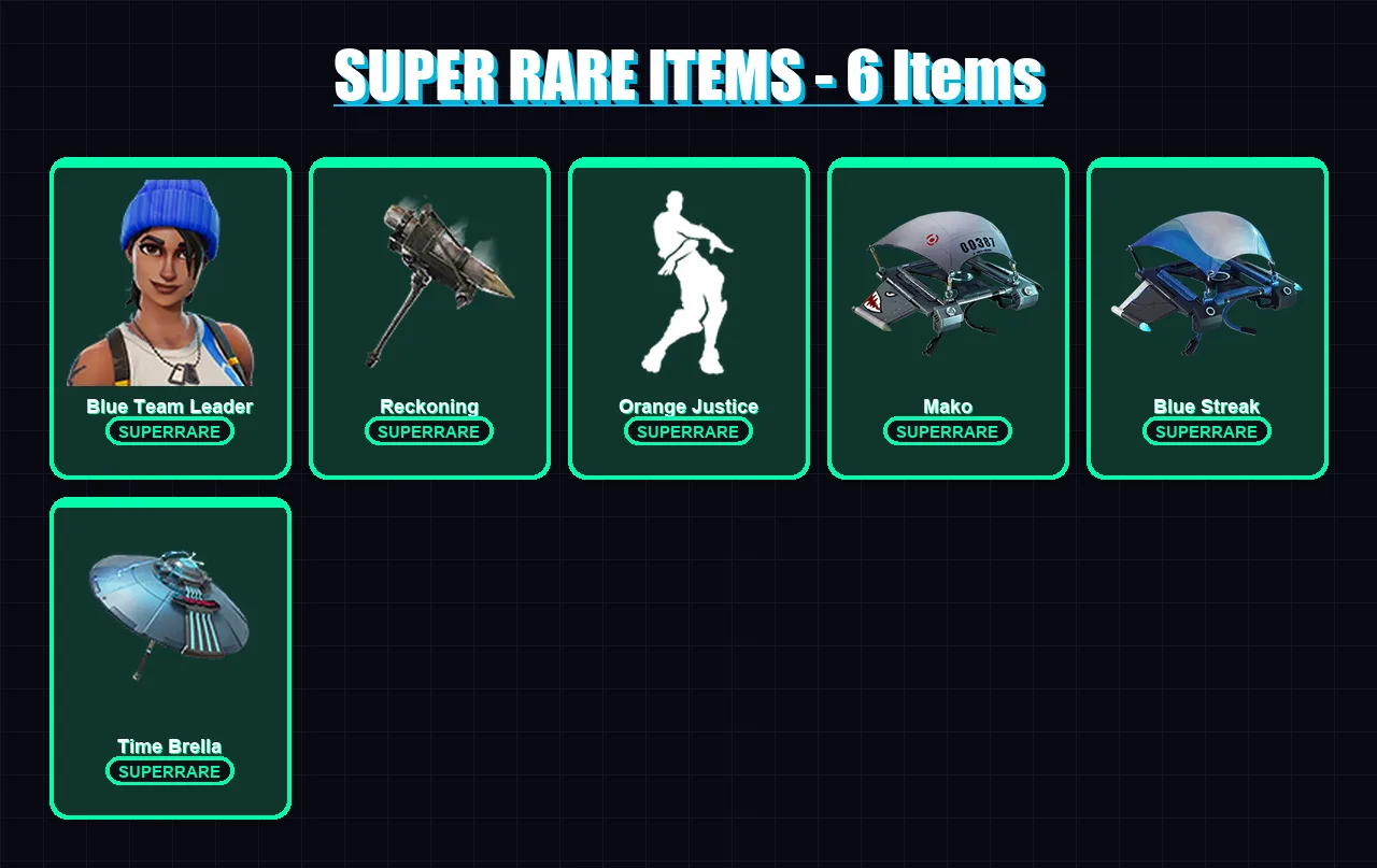 [PS4/PS5/XBOX/PC] | Blue Team Leader | Luxe | Rox | Vendetta | Hybrid | 49 skin | 45 pickaxe | 63 emote | 53 glider | Lv755
