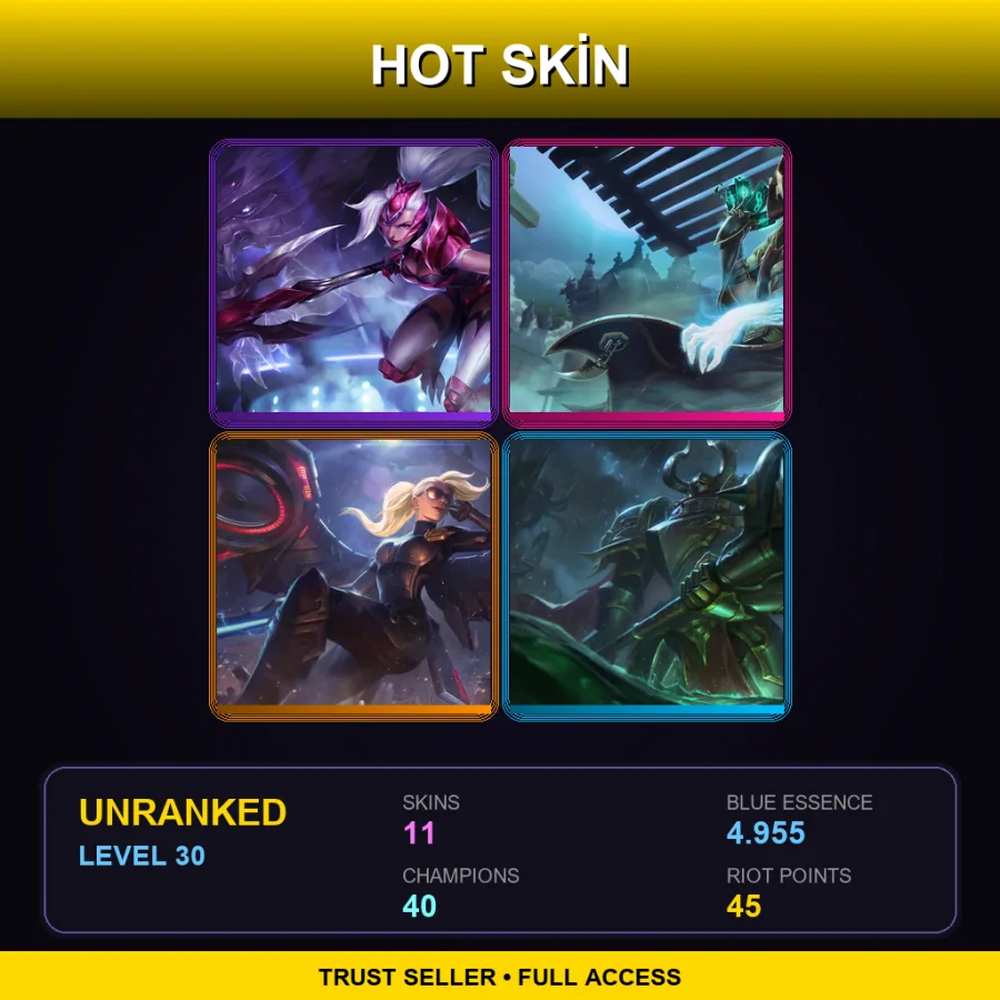 LAN | Lv30 | Unranked | 11 Skin | 40 Champ — Nutcracko