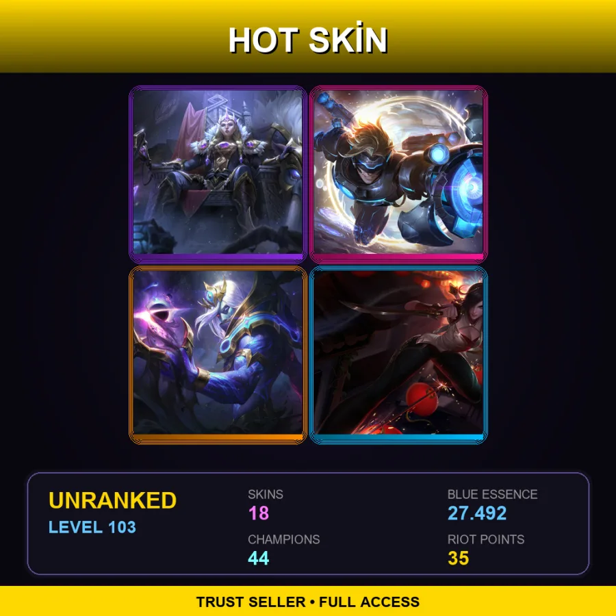 BR | Lv103 | Unranked | 18 Skin | 44 Champ