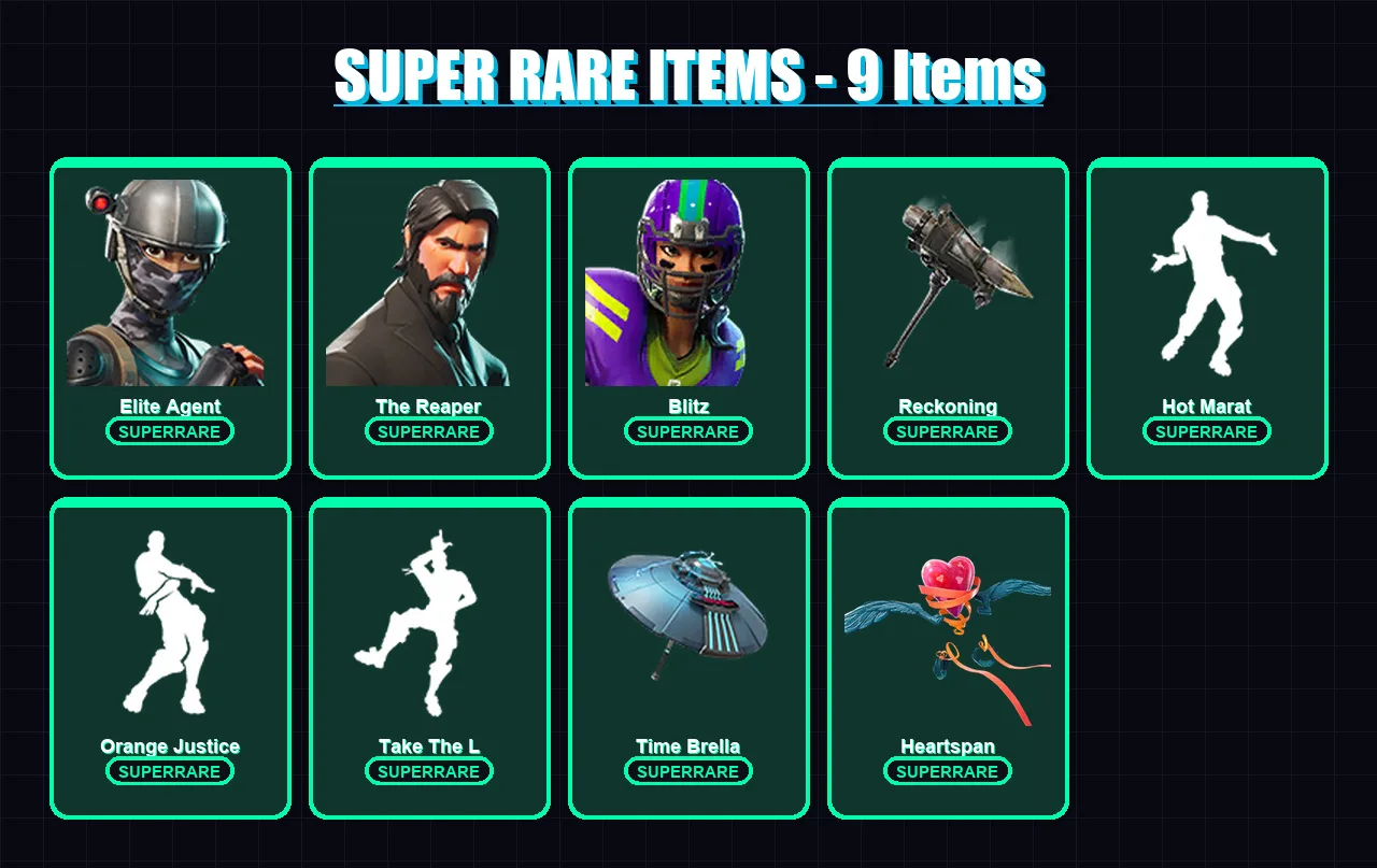 [PS4/PS5/PC] | Elite Agent | The Reaper | Blitz | The Ice King | A.I.M. | 77 skin | 77 pickaxe | 110 emote | 98 glider | Lv2104