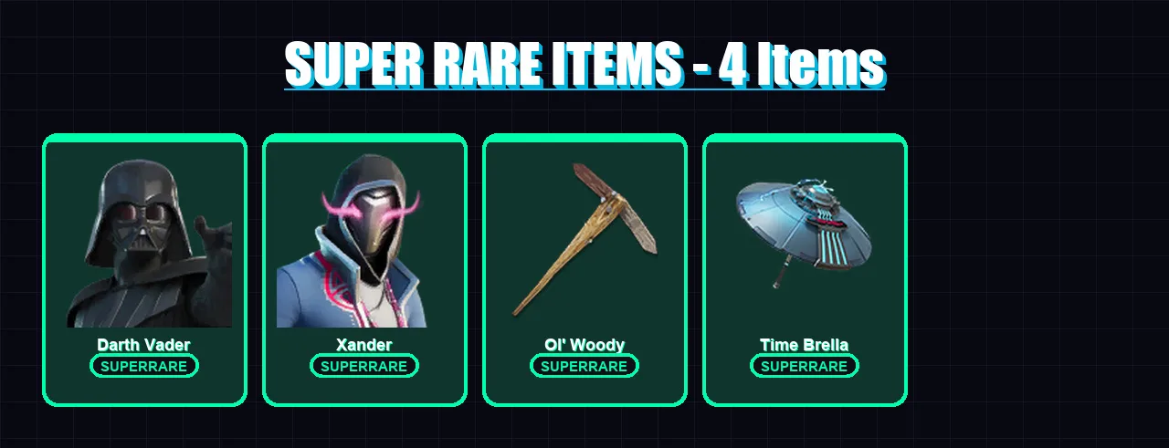 [PC/XBOX/PSN] | Darth Vader | Xander | Valeria | Twyn | Malik | 123 skin | 163 pickaxe | 120 emote | 129 glider | Lv2019