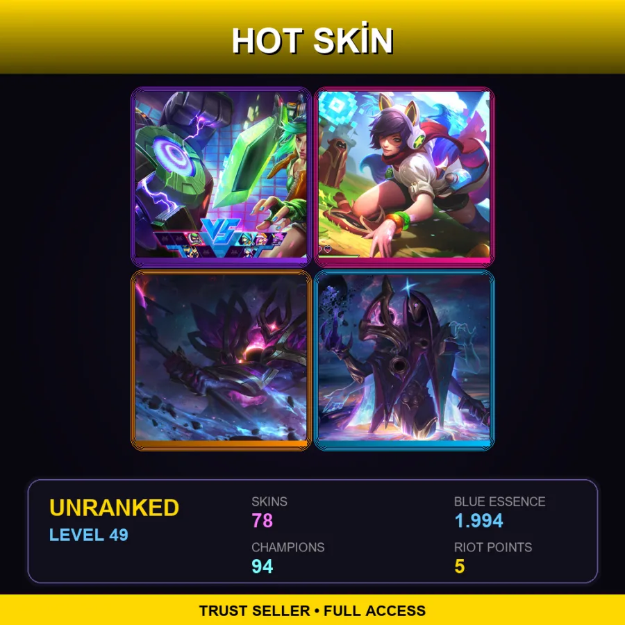 SG | Lv49 | Unranked | 78 Skin | 94 Champ — Celestine Soraka