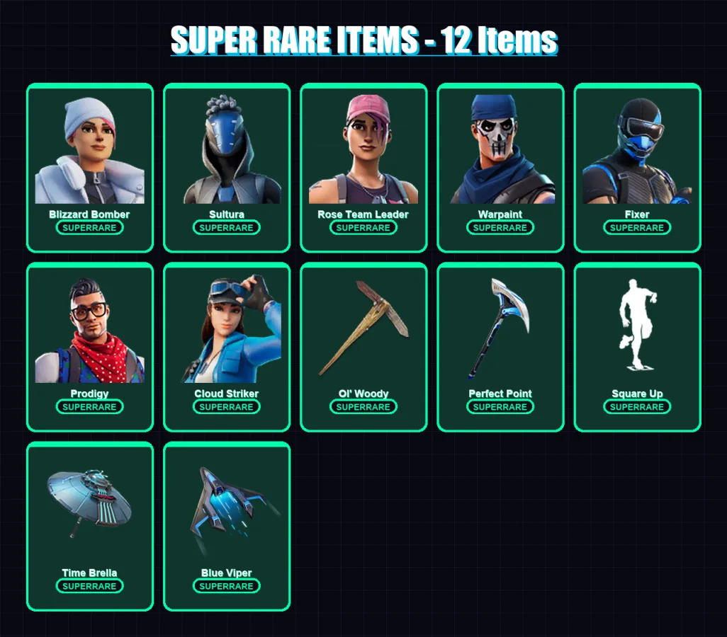 [PS4/PS5/XBOX/PC] | Blizzard Bomber | Sultura | Rose Team Leader | Warpaint | Fixer | 172 skin | 200 pickaxe | 163 emote | 159 glider | Lv2753 — Fortnite account