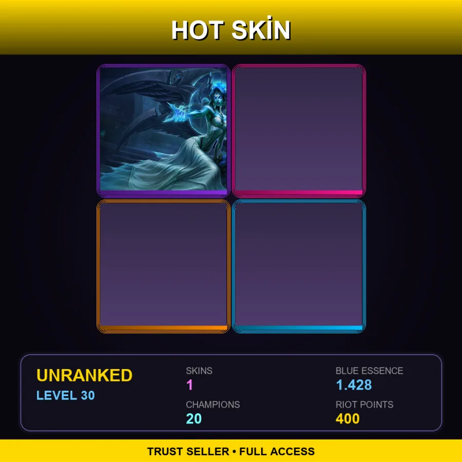 LAS | Ghost Bride Morgana | 1 Skin | 20 Champ | Lv30