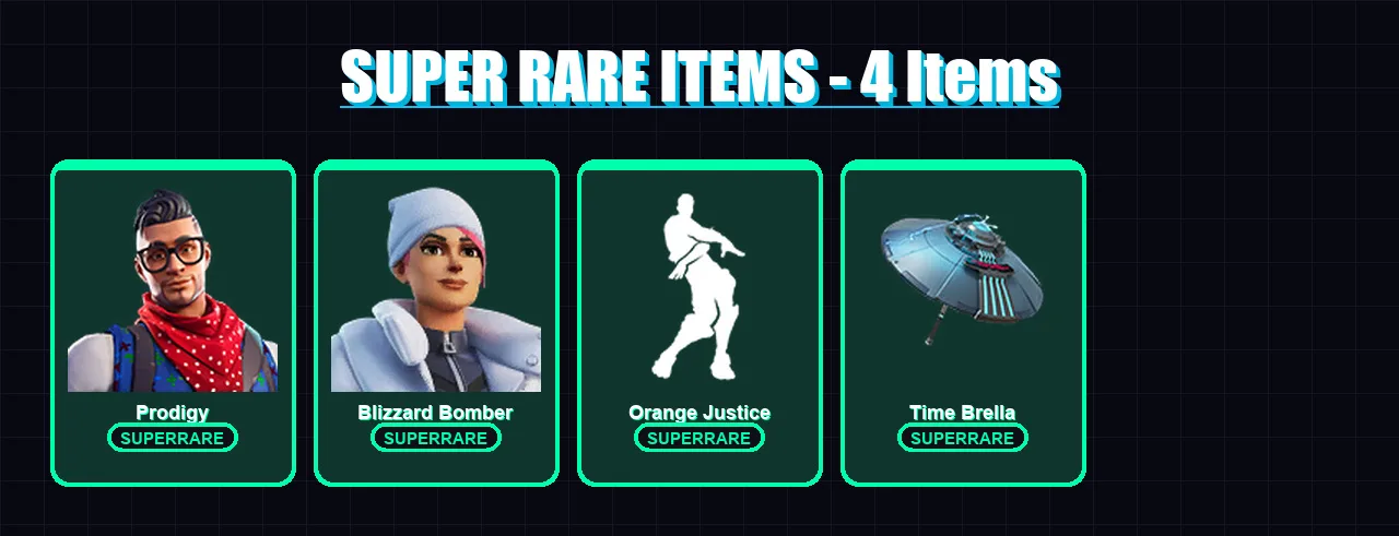 [PS4/PS5/XBOX/PC] | Prodigy | Blizzard Bomber | Valor | Omega | Drift | 51 skin | 53 pickaxe | 40 emote | 55 glider | Lv718