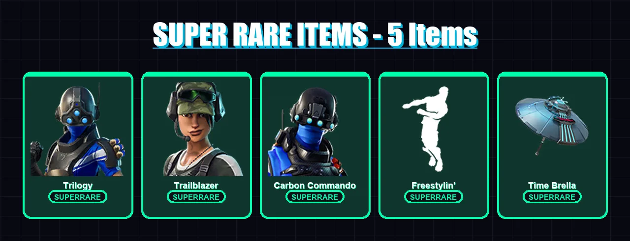 [PC/XBOX/PSN] | Trilogy | Trailblazer | Carbon Commando | Spectra Knight | Galaxy Scout | 56 skin | 65 pickaxe | 42 emote | 51 glider | Lv709