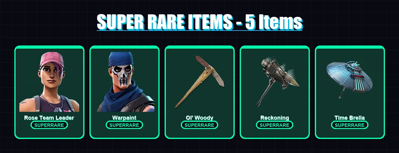 [PC/XBOX/PSN] | Rose Team Leader | Warpaint | Rox | Blackheart | Raz | 86 skin | 73 pickaxe | 58 emote | 65 glider | Lv787